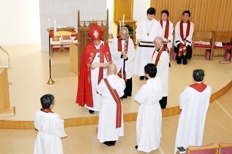 池田司祭按手式・内海執事按手式 of 日本聖公会北海道教区